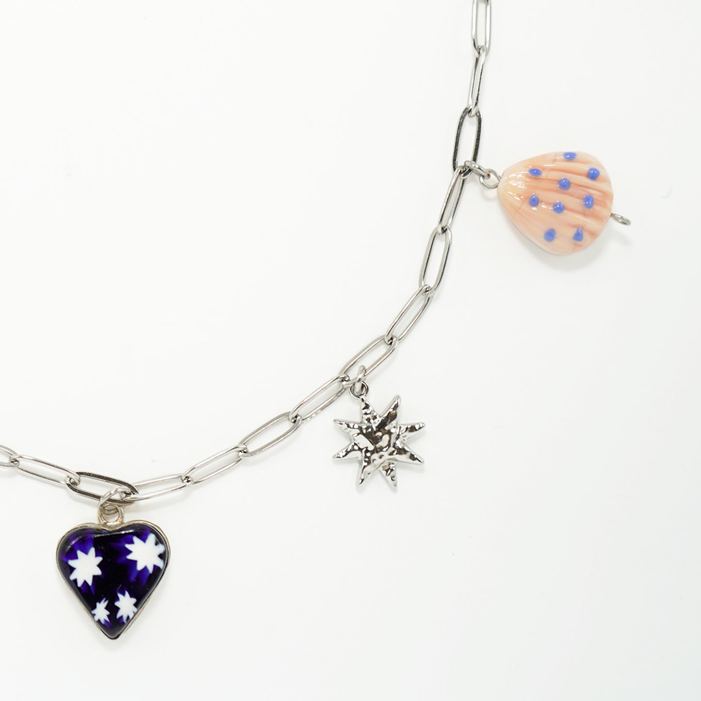 Charm Necklace (Star heart)