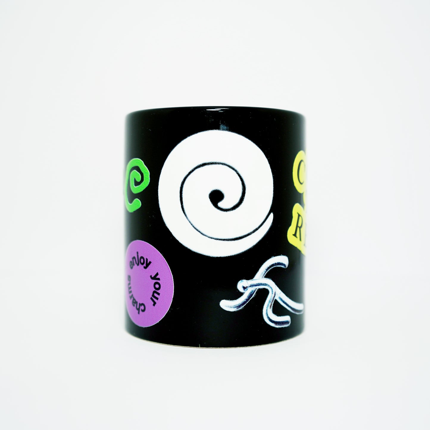 Charm Sticker Mug (Black)