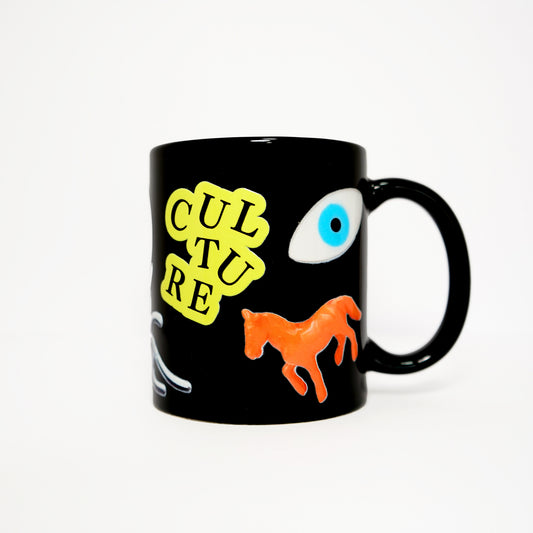 Charm Sticker Mug (Black)