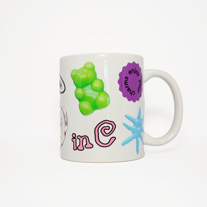 Charm Sticker Mug (White)