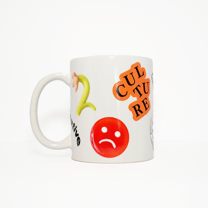 Charm Sticker Mug (White)
