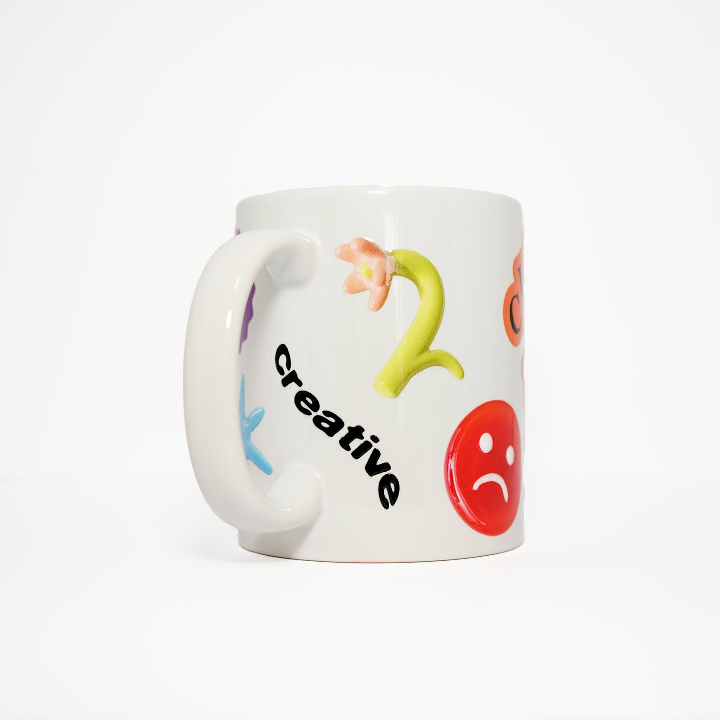 Charm Sticker Mug (White)