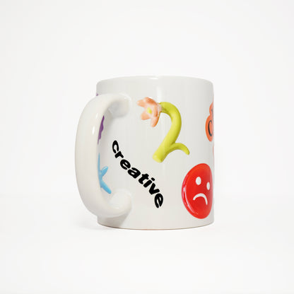 Charm Sticker Mug (White)