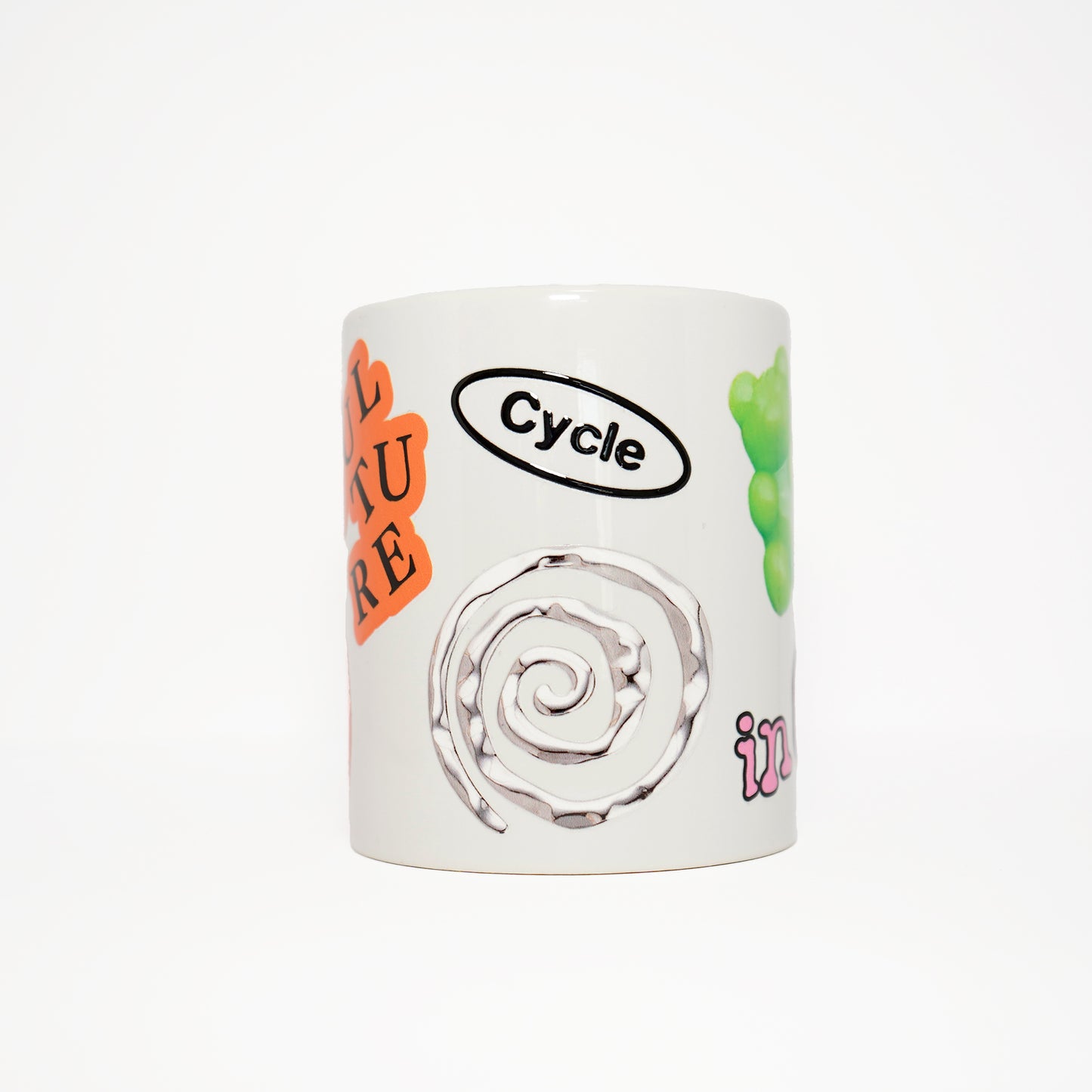 Charm Sticker Mug (White)