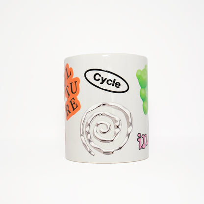 Charm Sticker Mug (White)
