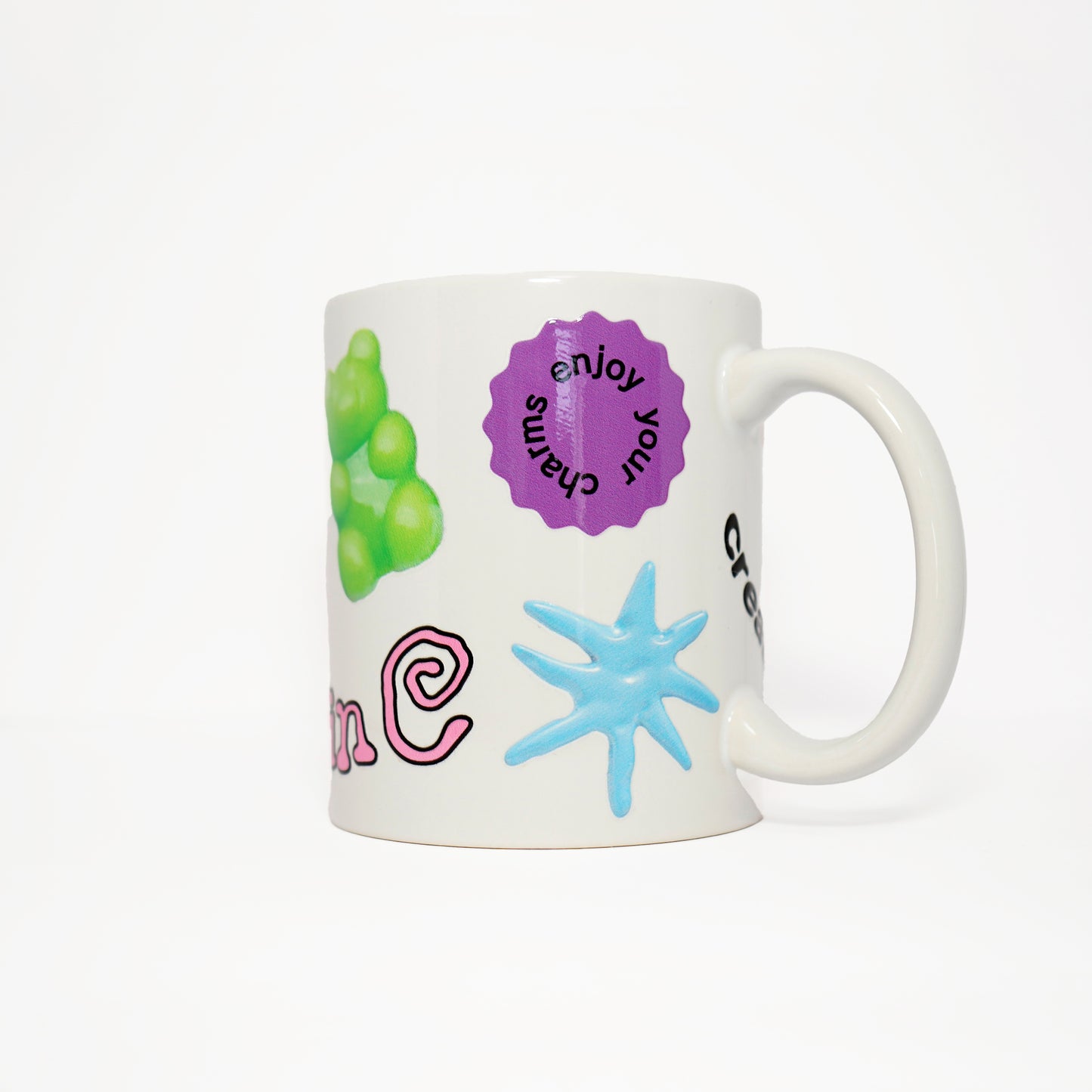 Charm Sticker Mug (White)