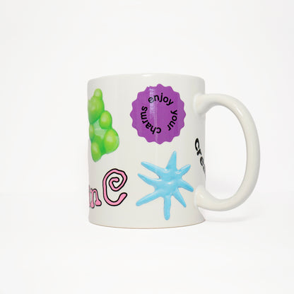 Charm Sticker Mug (White)